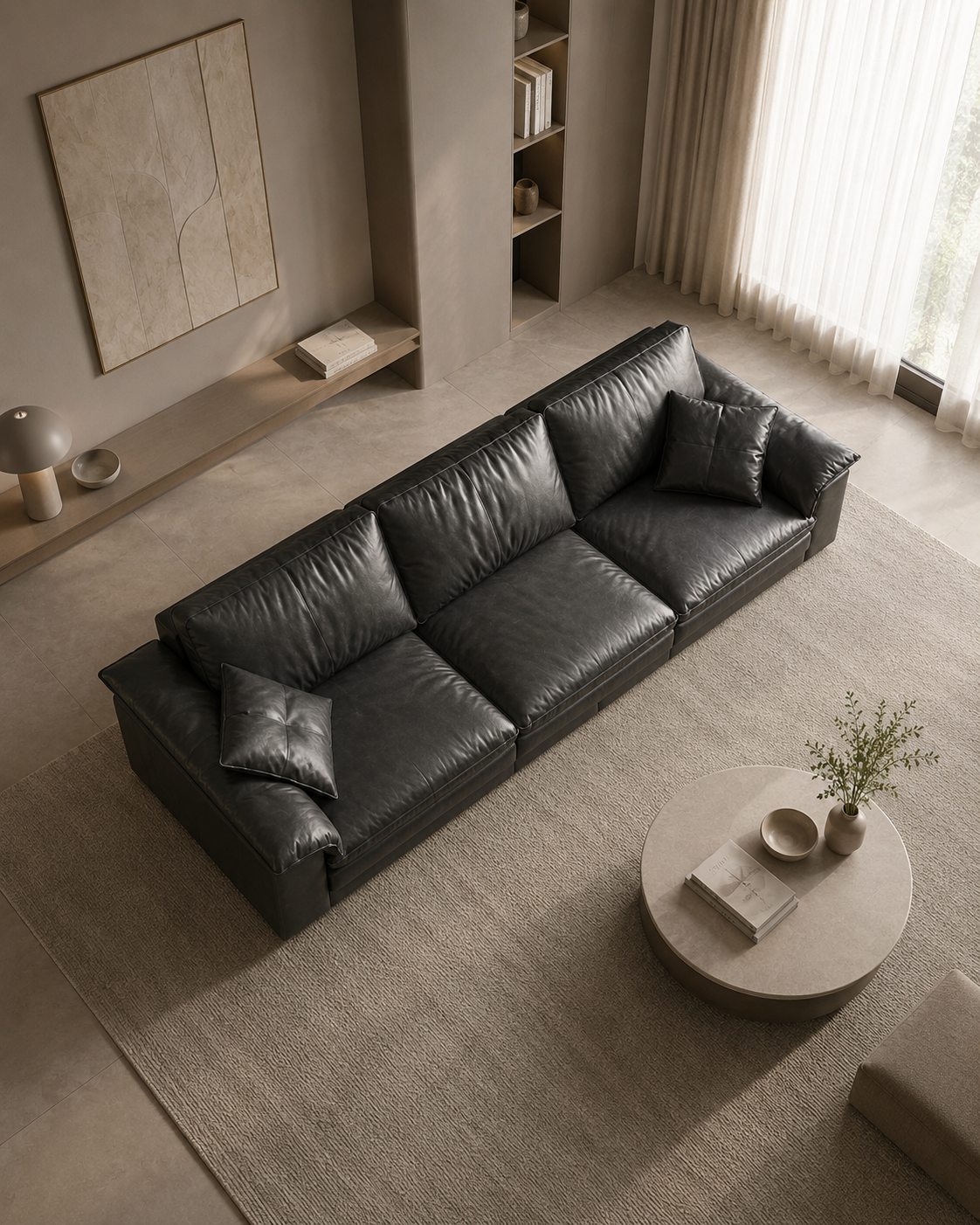Orvyn Leather Sofa