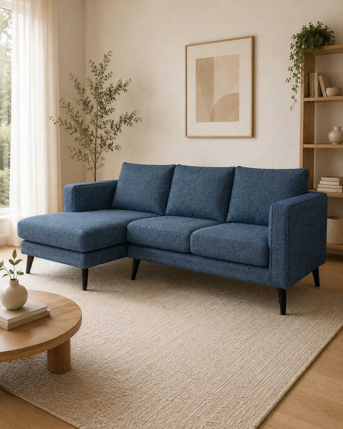 Sutton Fabric Chaise Sofa