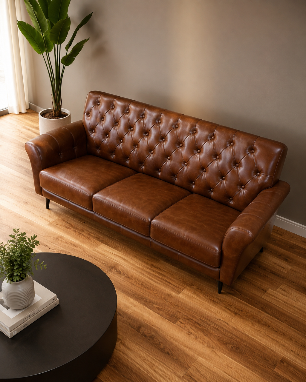 Westbury Faux Leather Sofa