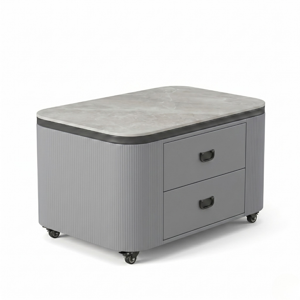 Dinelle Coffee Table (White, Grey)