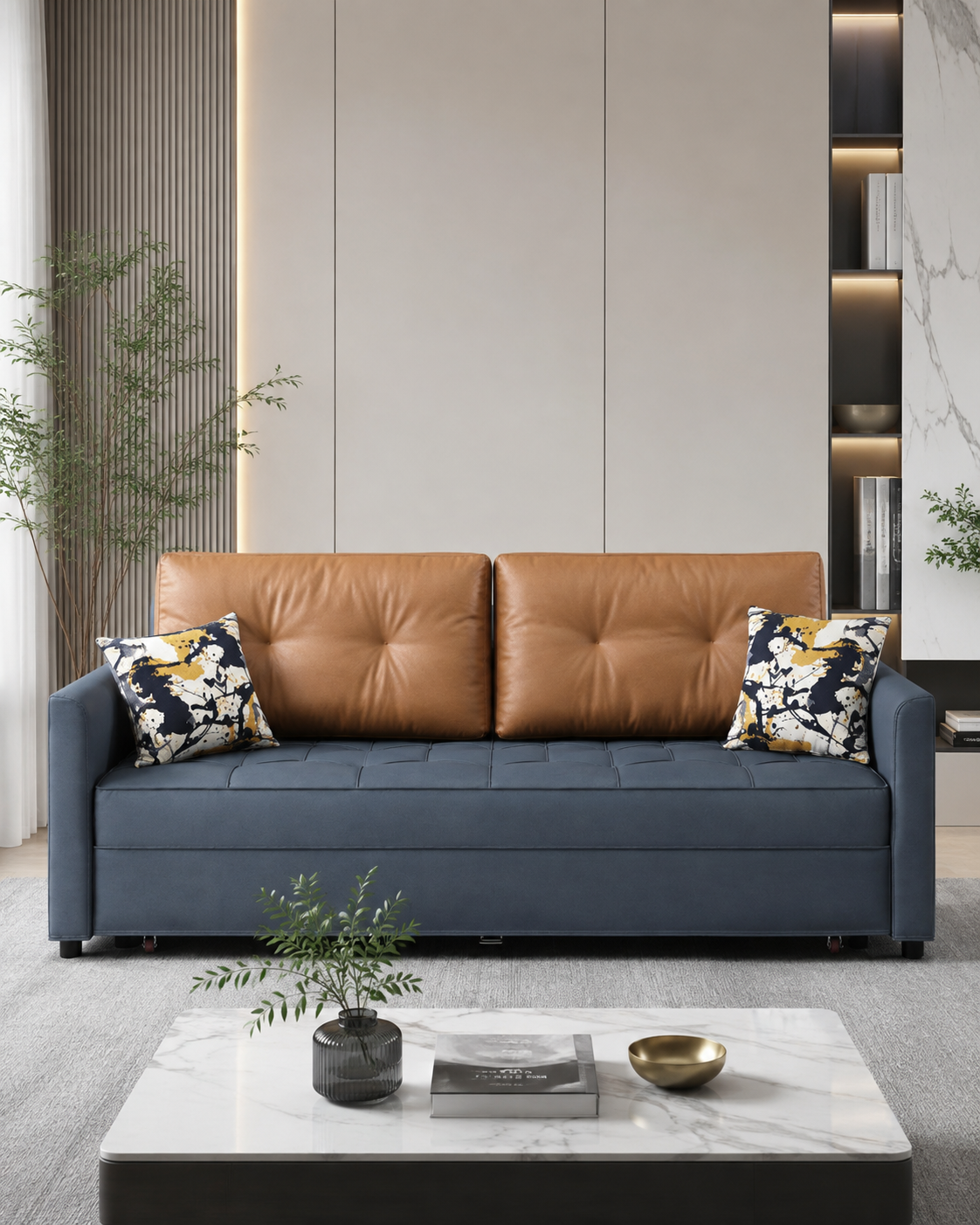 Briselle Leathaire Sofa Bed
