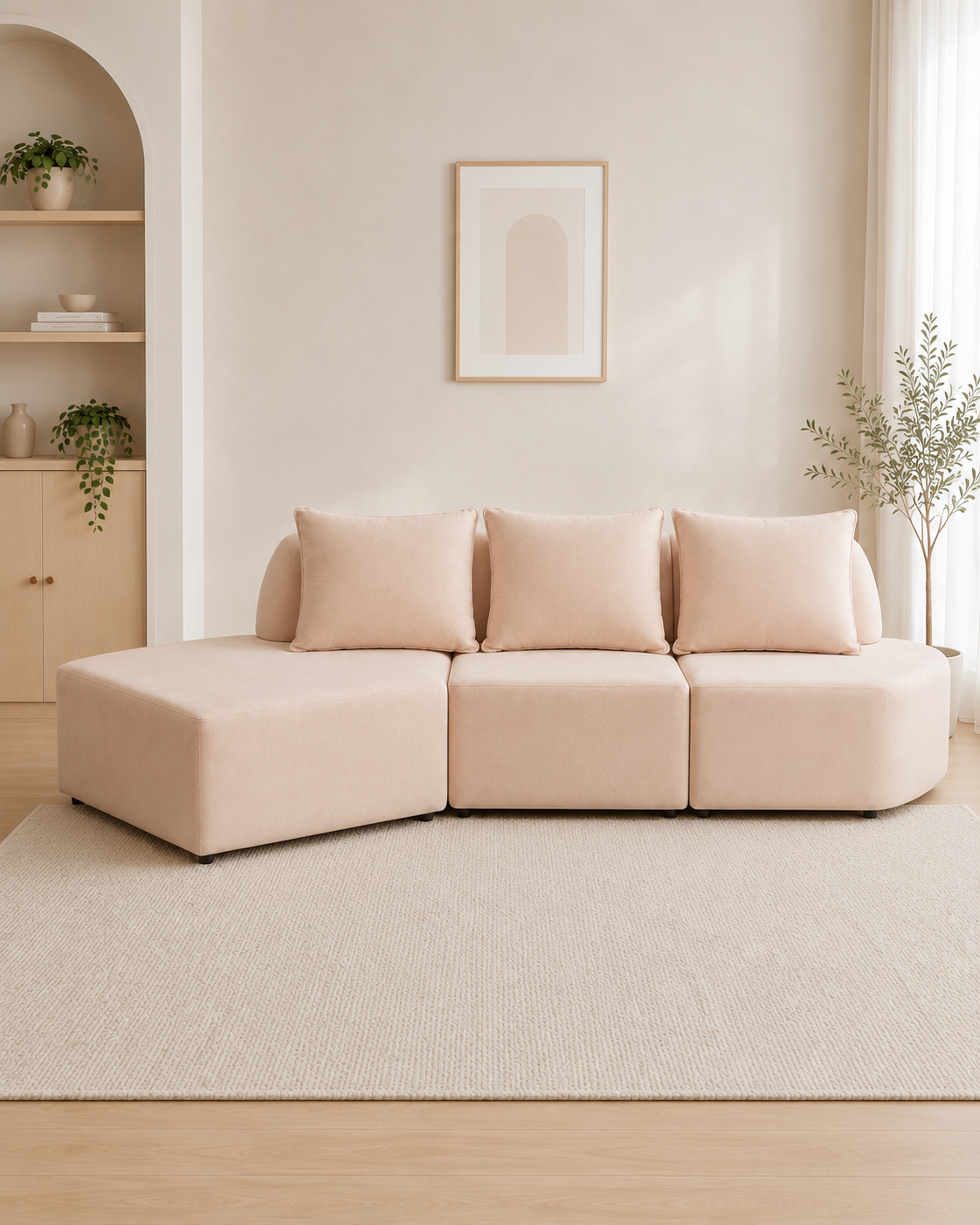 Aveline Fabric Modular Sectional Sofa