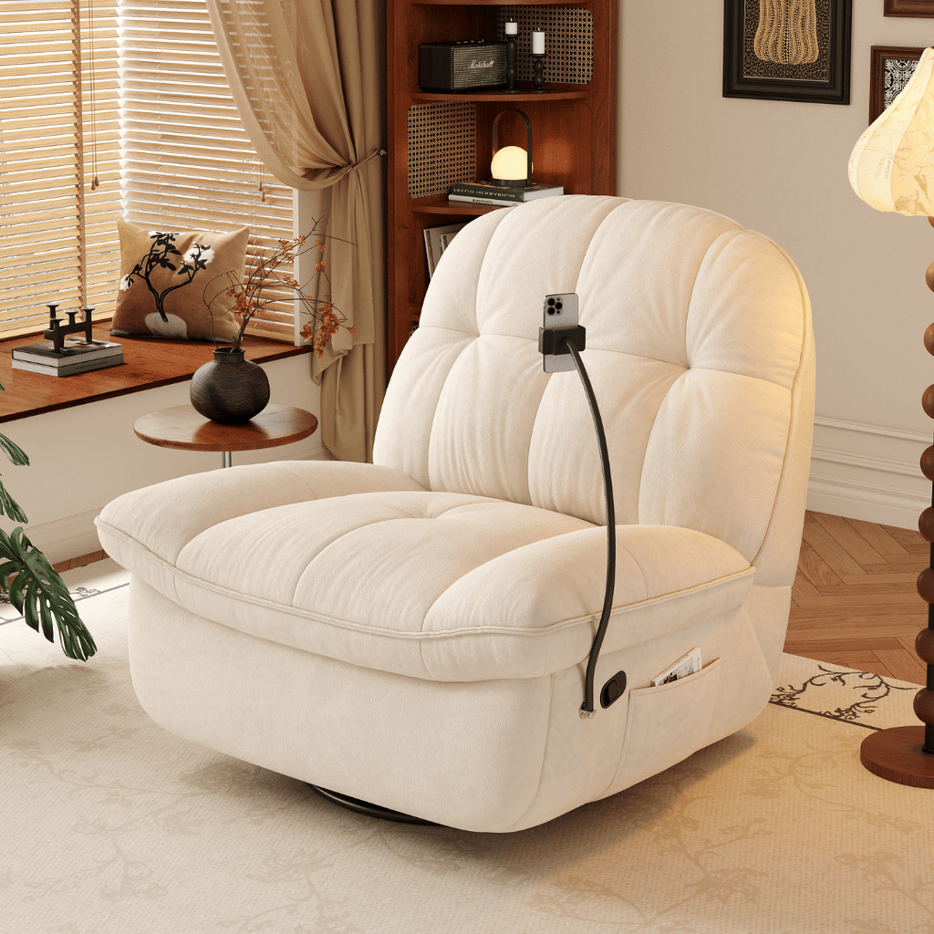 Gillian Fabric Recliner Armchair Sofa by Esteller