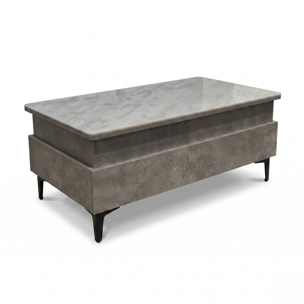 Forae Lift-Up Sintered Stone Storage Coffee Table