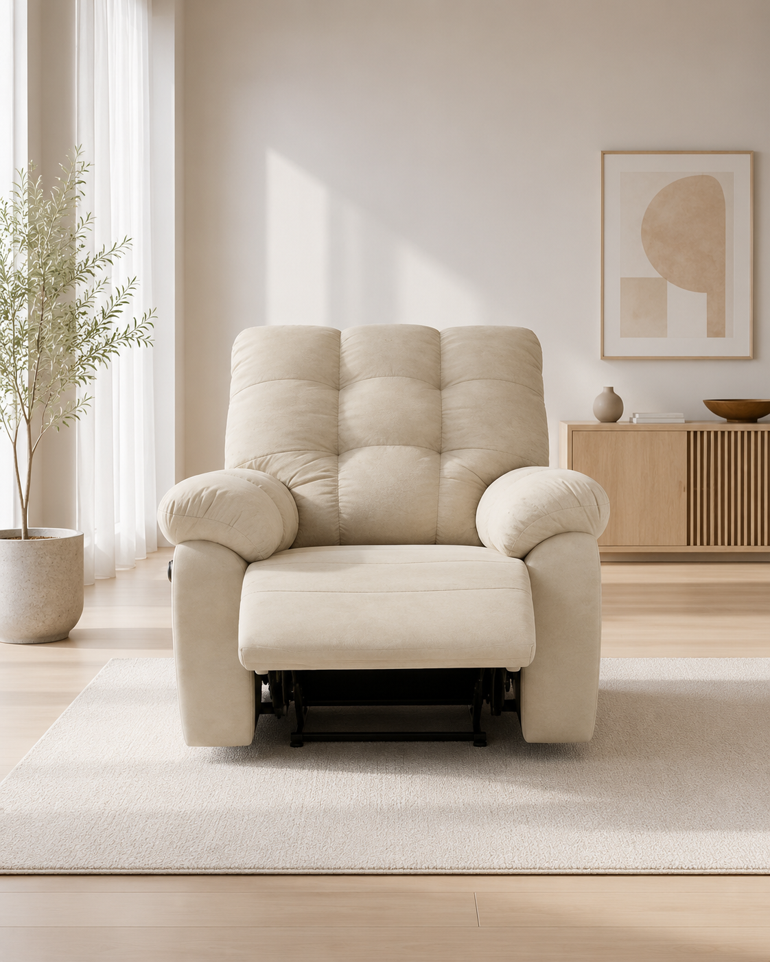 Milo Fabric Recliner Sofa