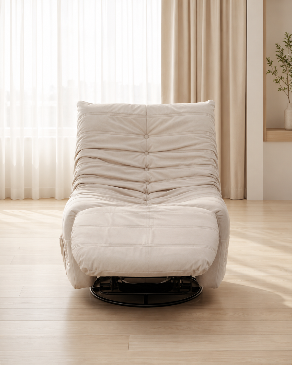Seren Fabric Swivel Recliner Sofa