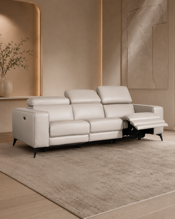 Marlborough Genuine Leather Recliner Sofa
