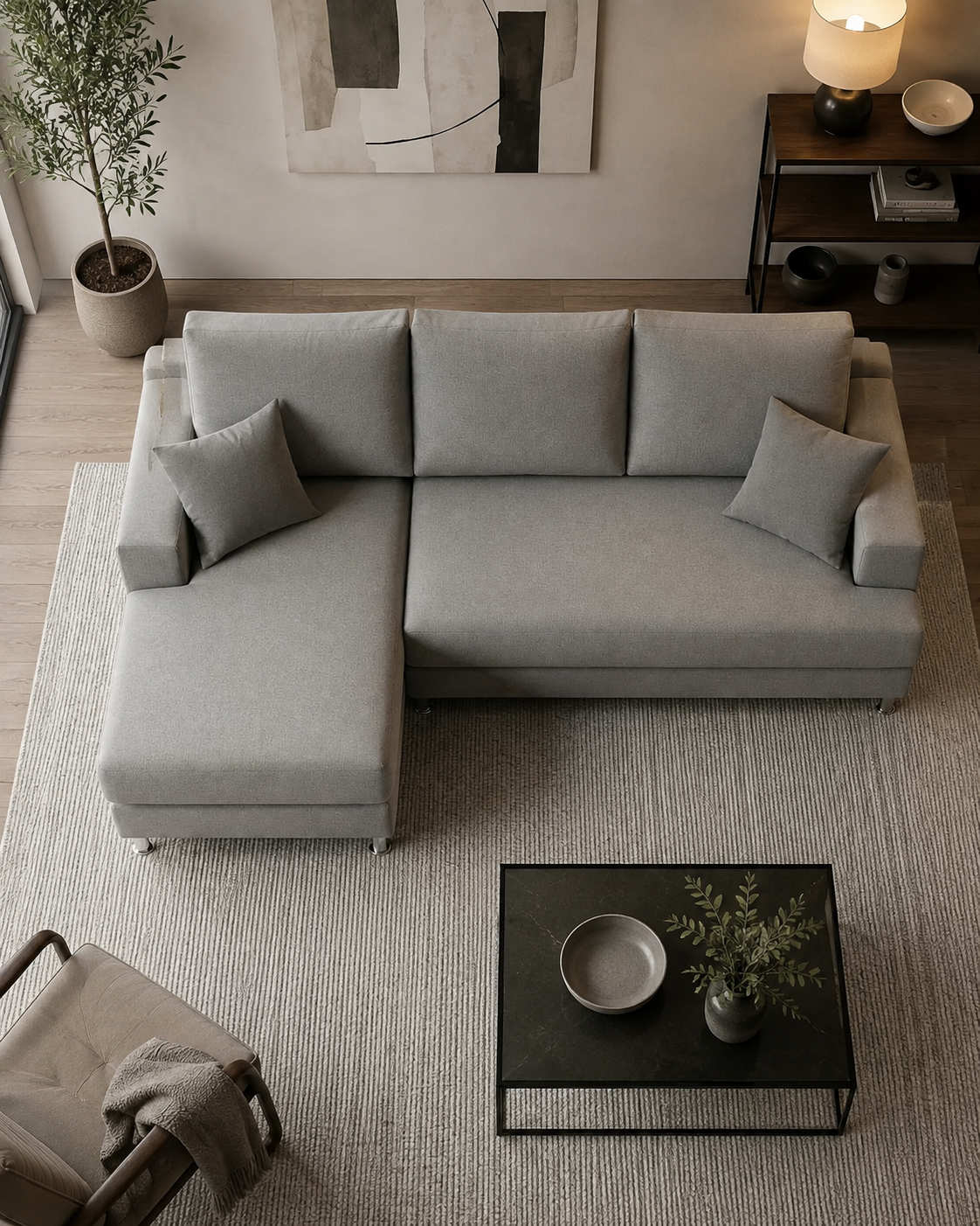 Hampstead Fabric Chaise Sofa