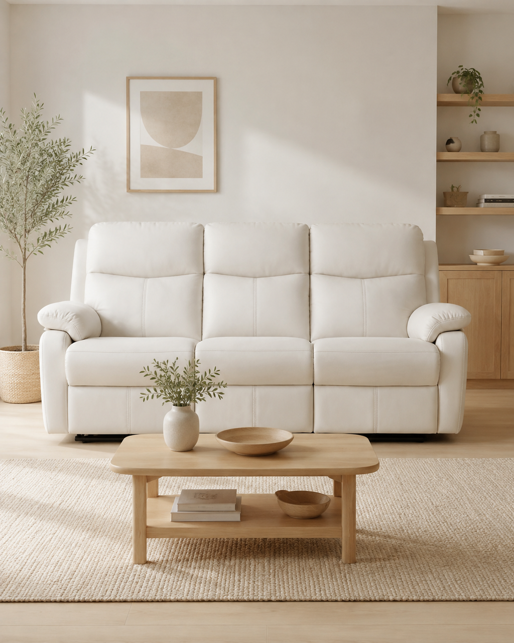 Keswick Genuine Leather Recliner Sofa