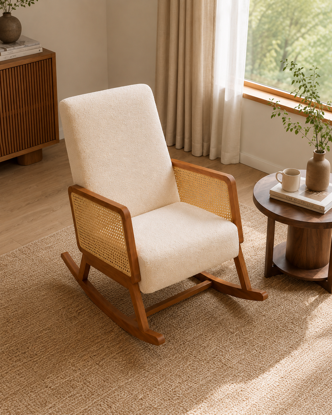 Raya Rattan Rocking Chair