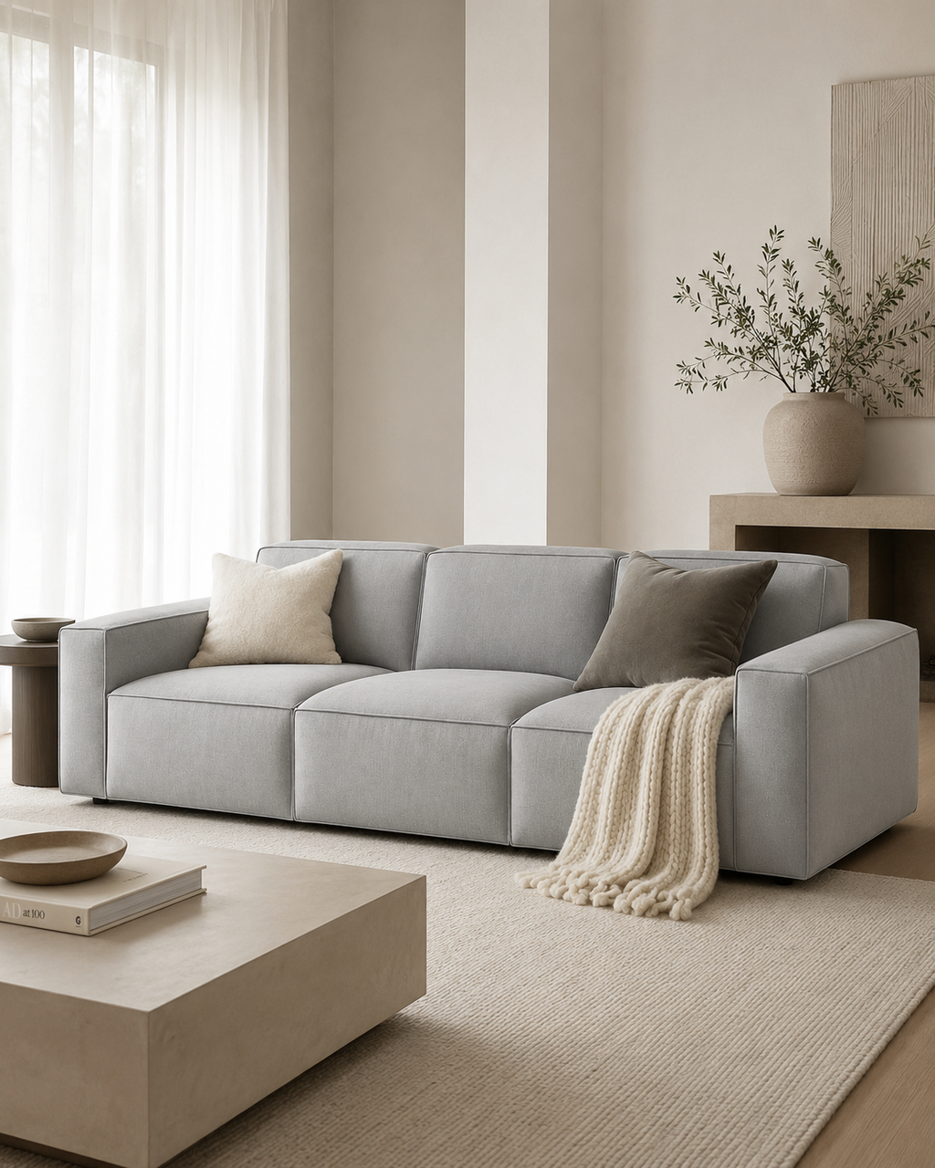 Farnham Fabric Sofa (4 Seater)