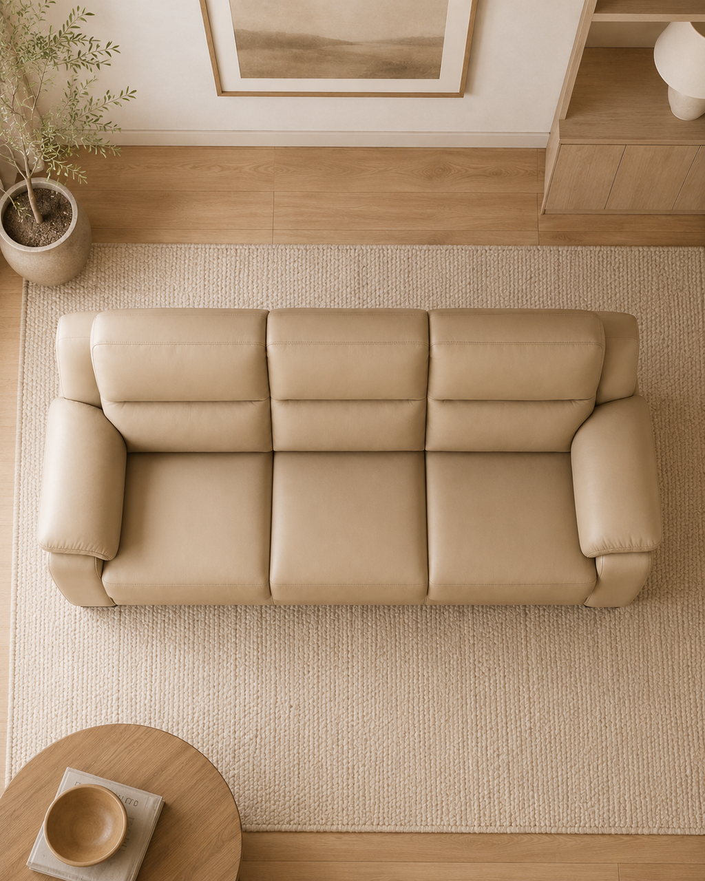 Somerby Faux Leather Sofa