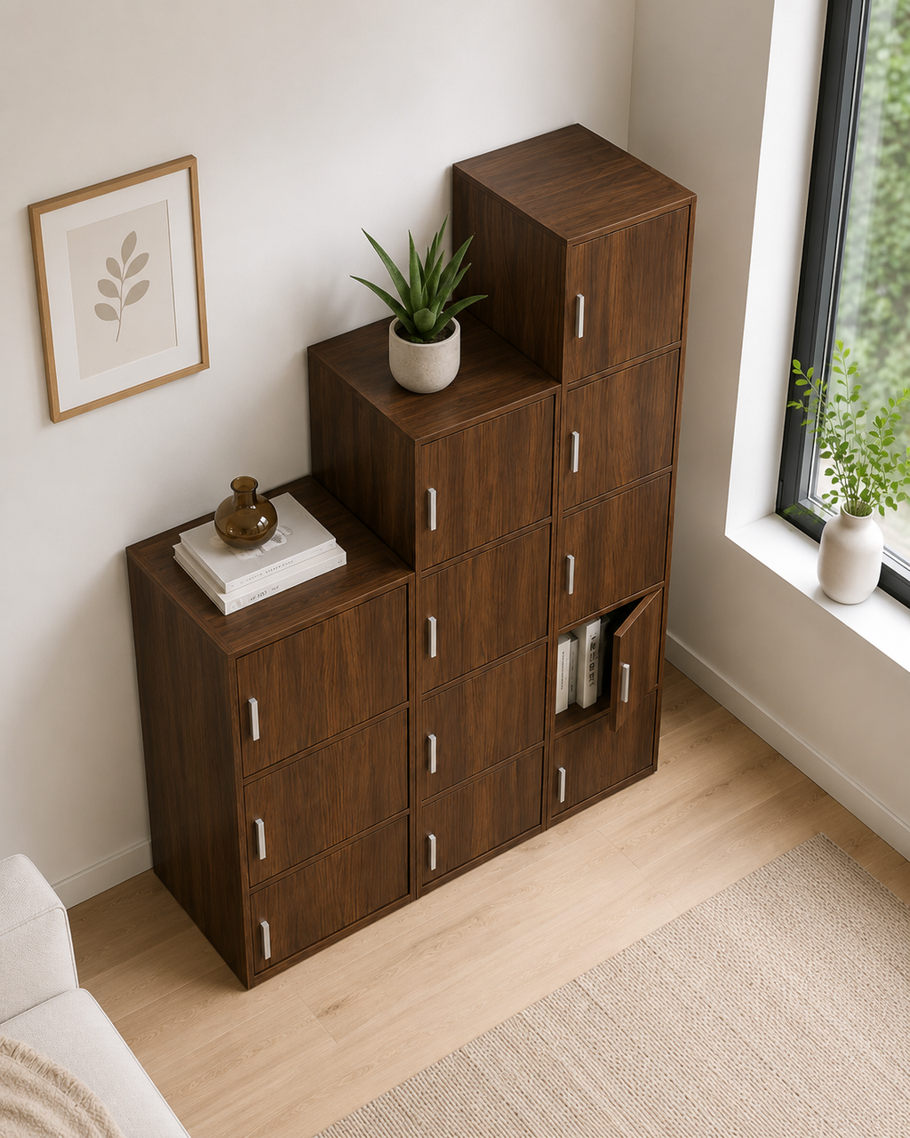 Vesper Walnut Storage Cabinet
