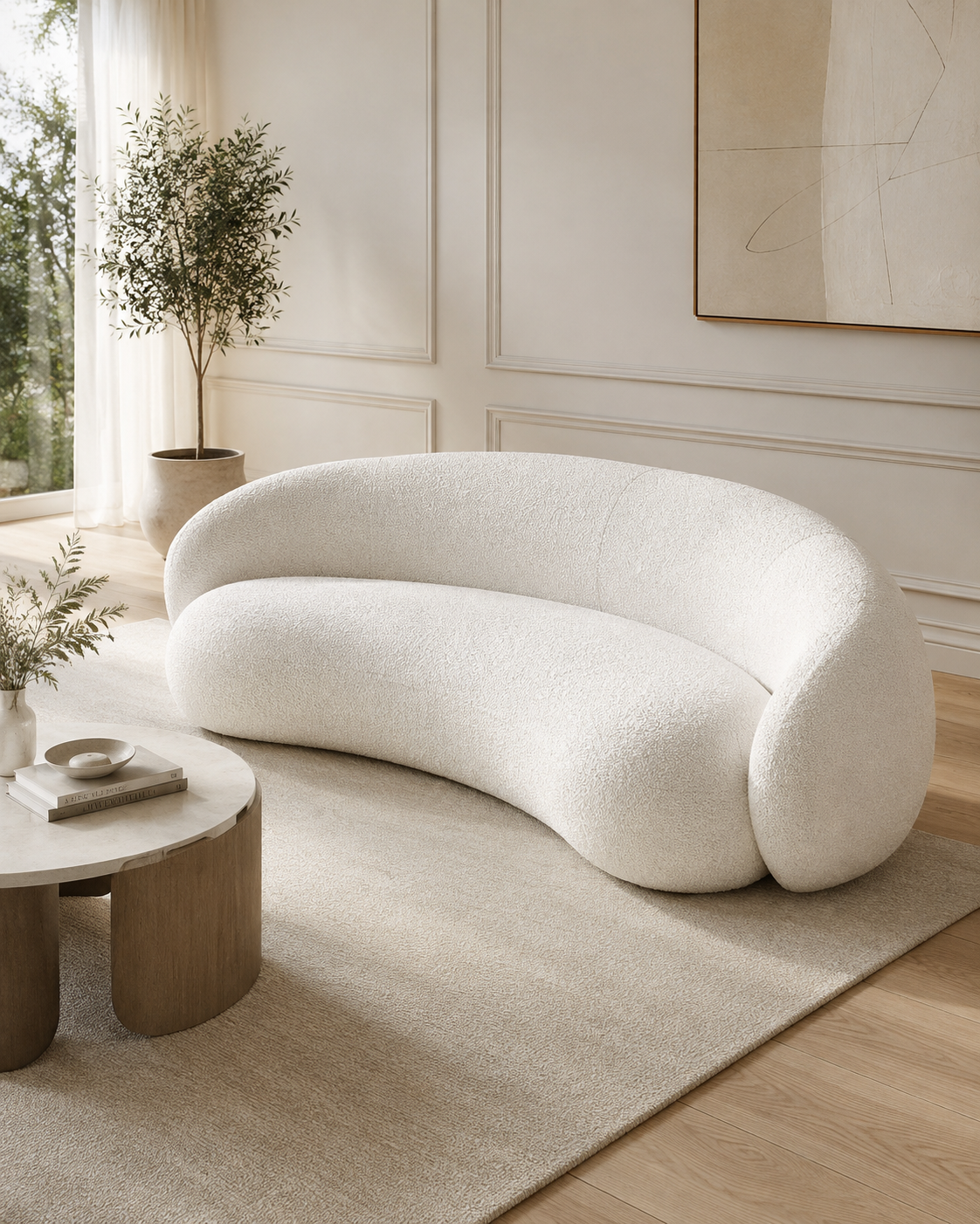 Winslow Bouclé Fabric Sofa
