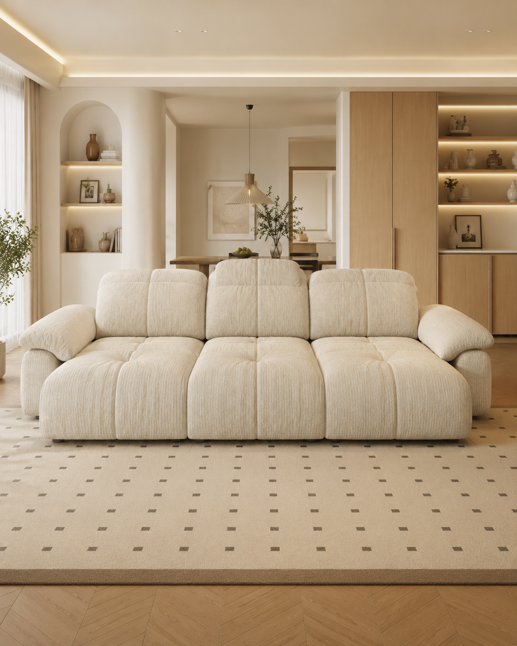 Lunara Chenille Fabric Electric Sofa Bed