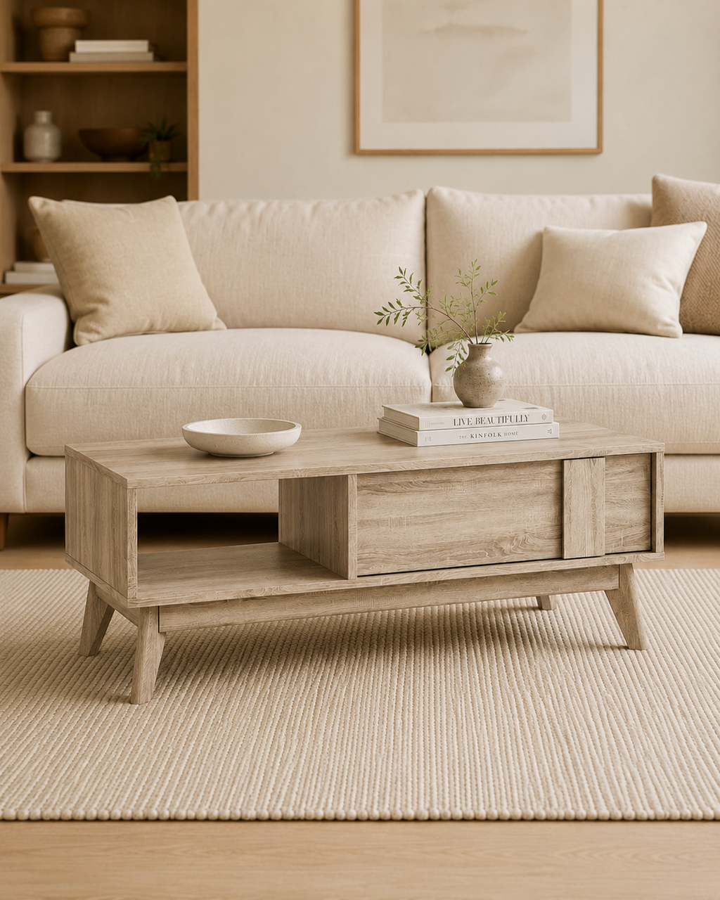 Linden Wooden Storage Coffee Table