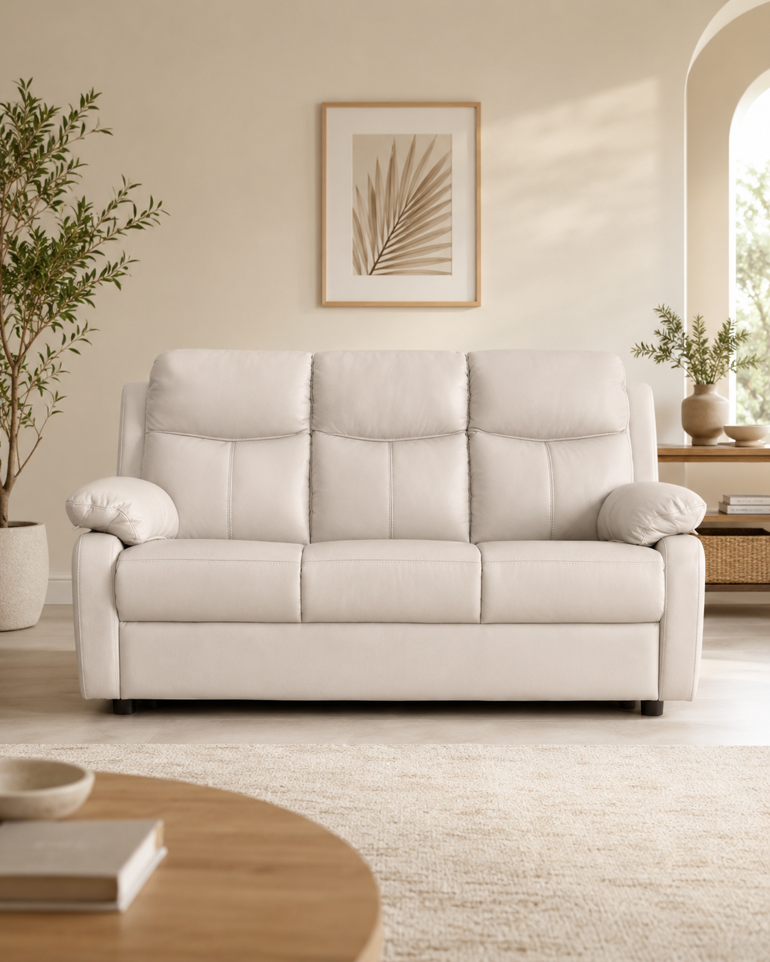 Oakleigh Half Leather Sofa