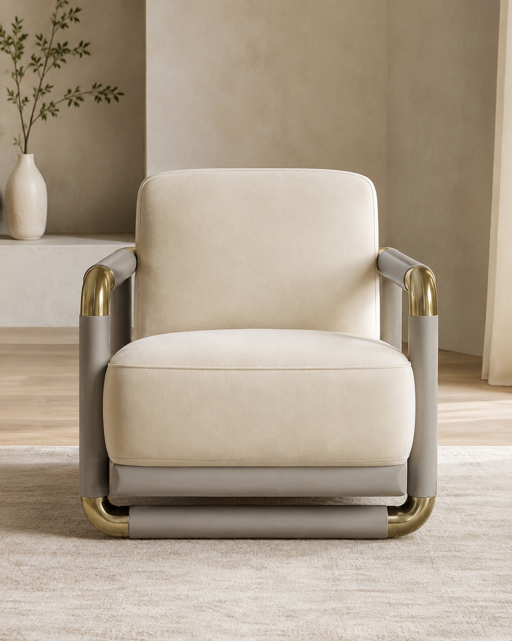 Lysander Fabric Lounge Chair