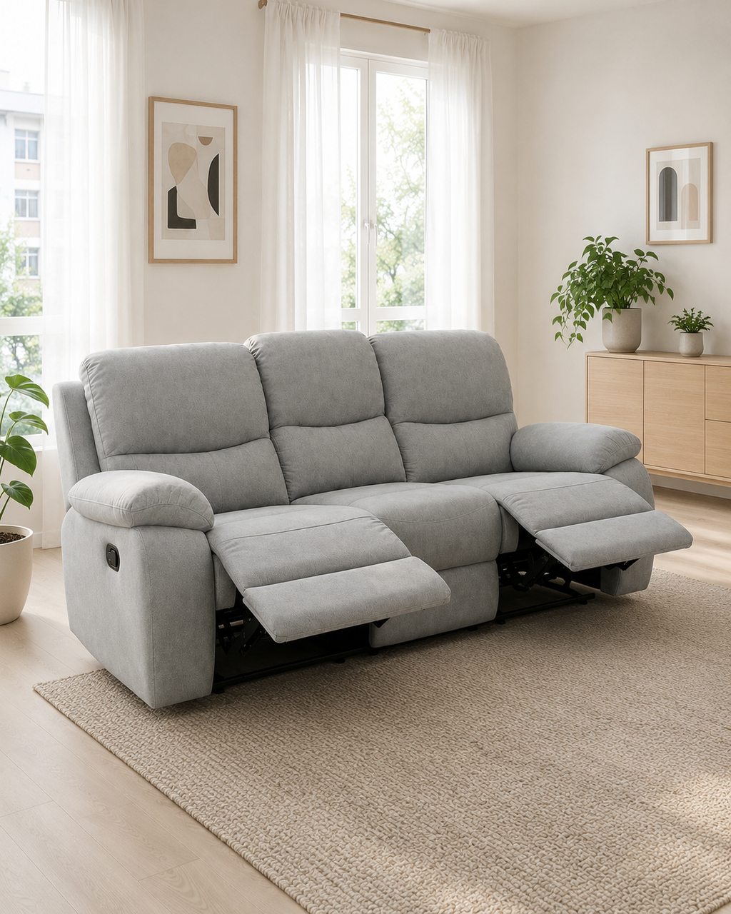 Linden Fabric Recliner Sofa