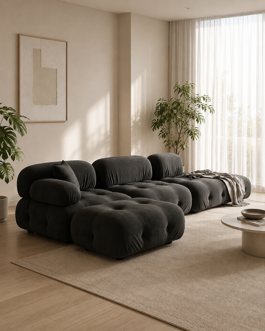 Nuvelle Fabric Sectional Sofa