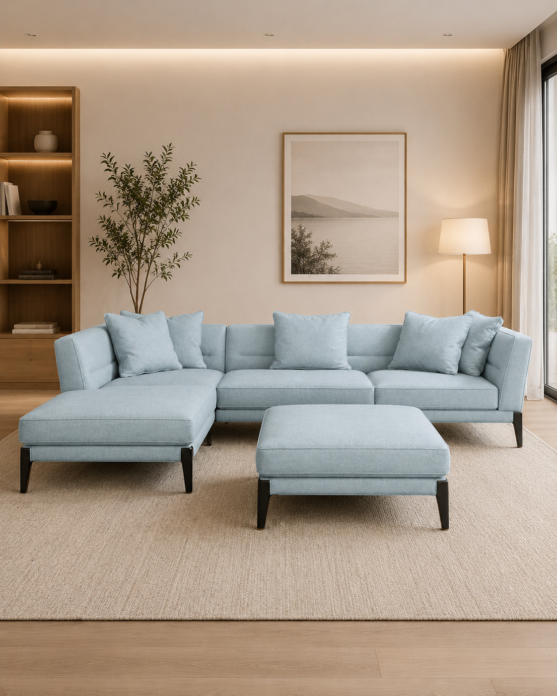 Ainsworth Fabric Chaise Sofa