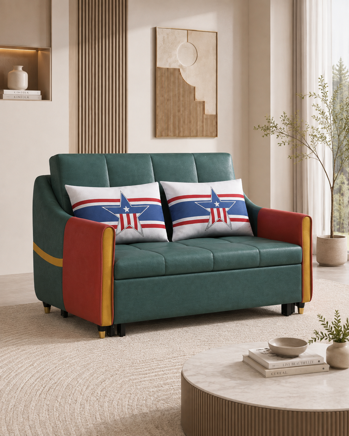 Celyra Tech Fabric Sofa Bed