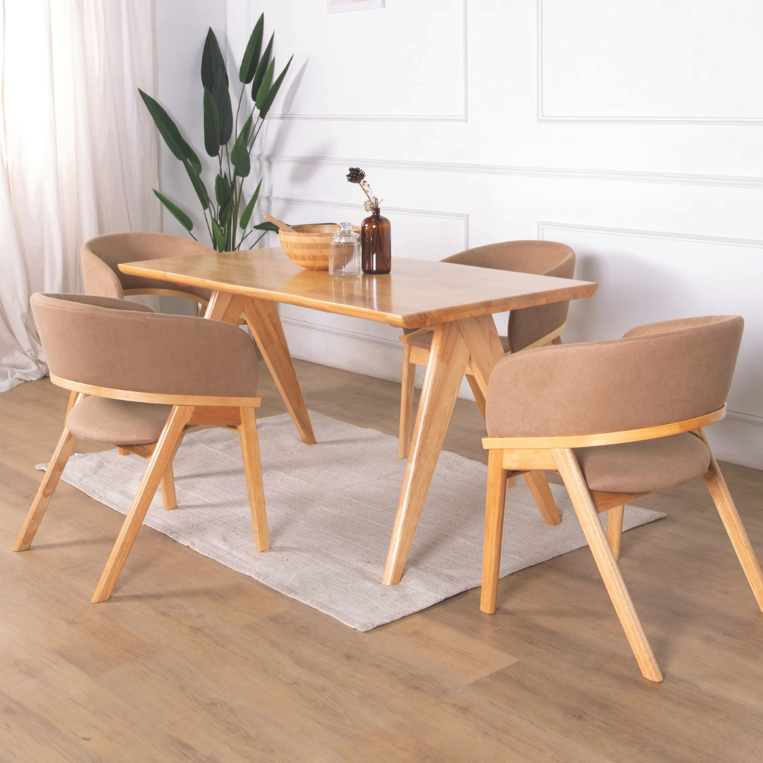 Delora Wooden Dining Table (145cm)