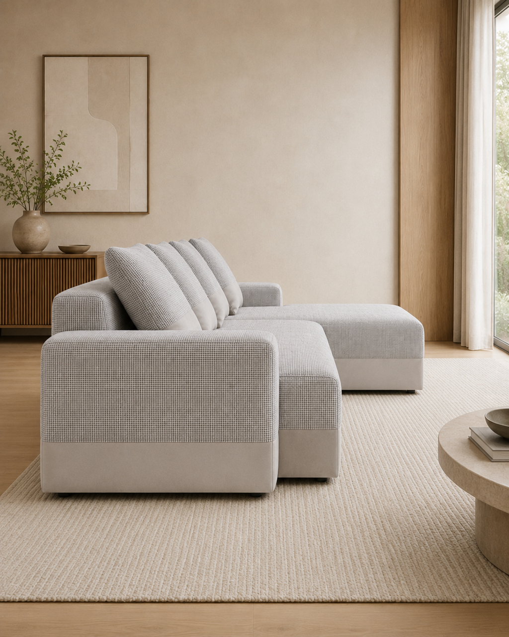 Sivelle Fabric Sectional Sofa