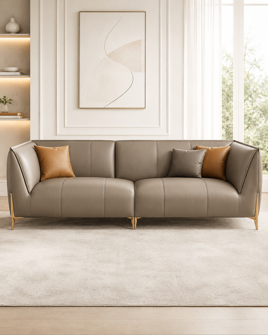 Quinton PU Leather Sofa