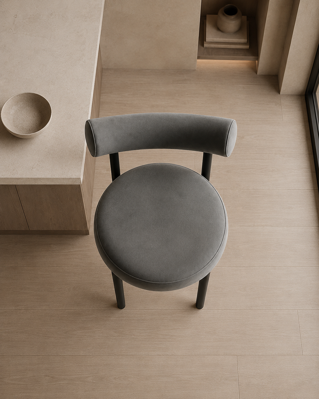 Torrin Velvet Bar Chair