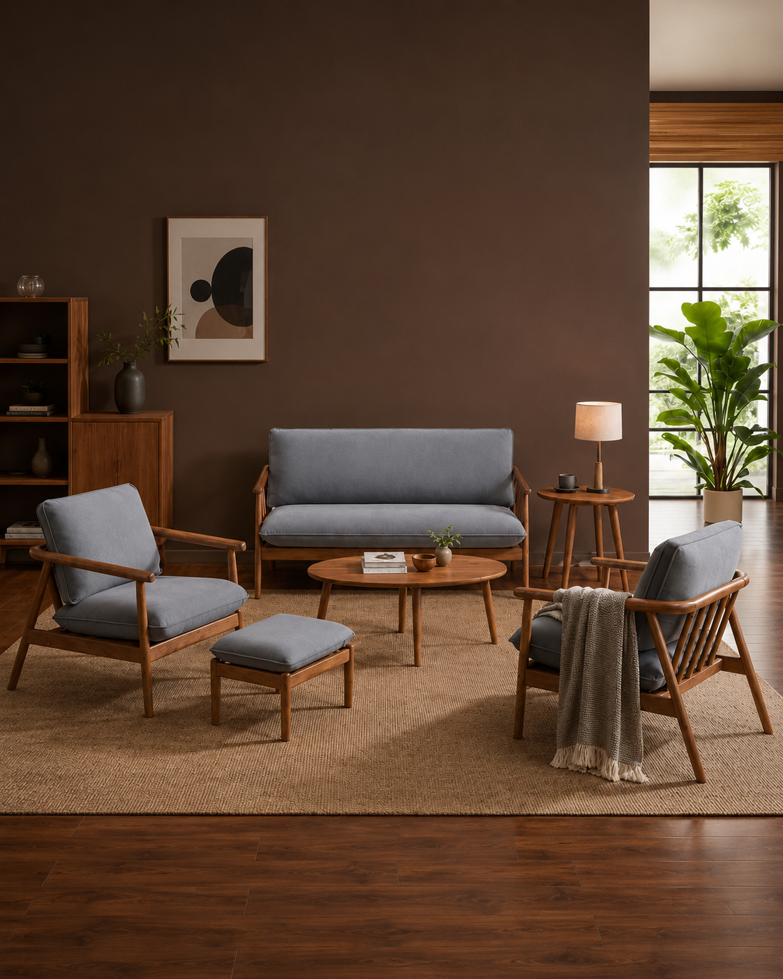 Caldren Wooden Sofa