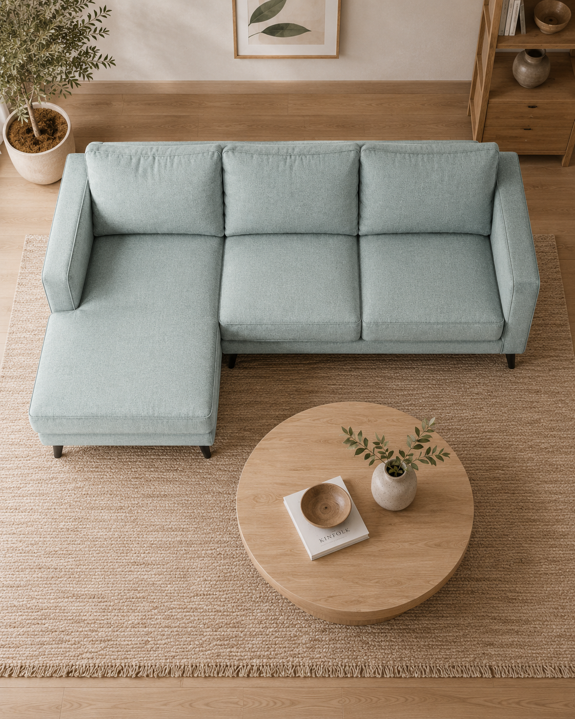 Sutton Fabric Chaise Sofa