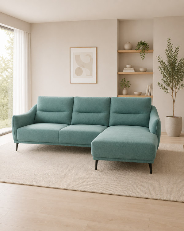 Juniper Fabric L-Shaped Sofa