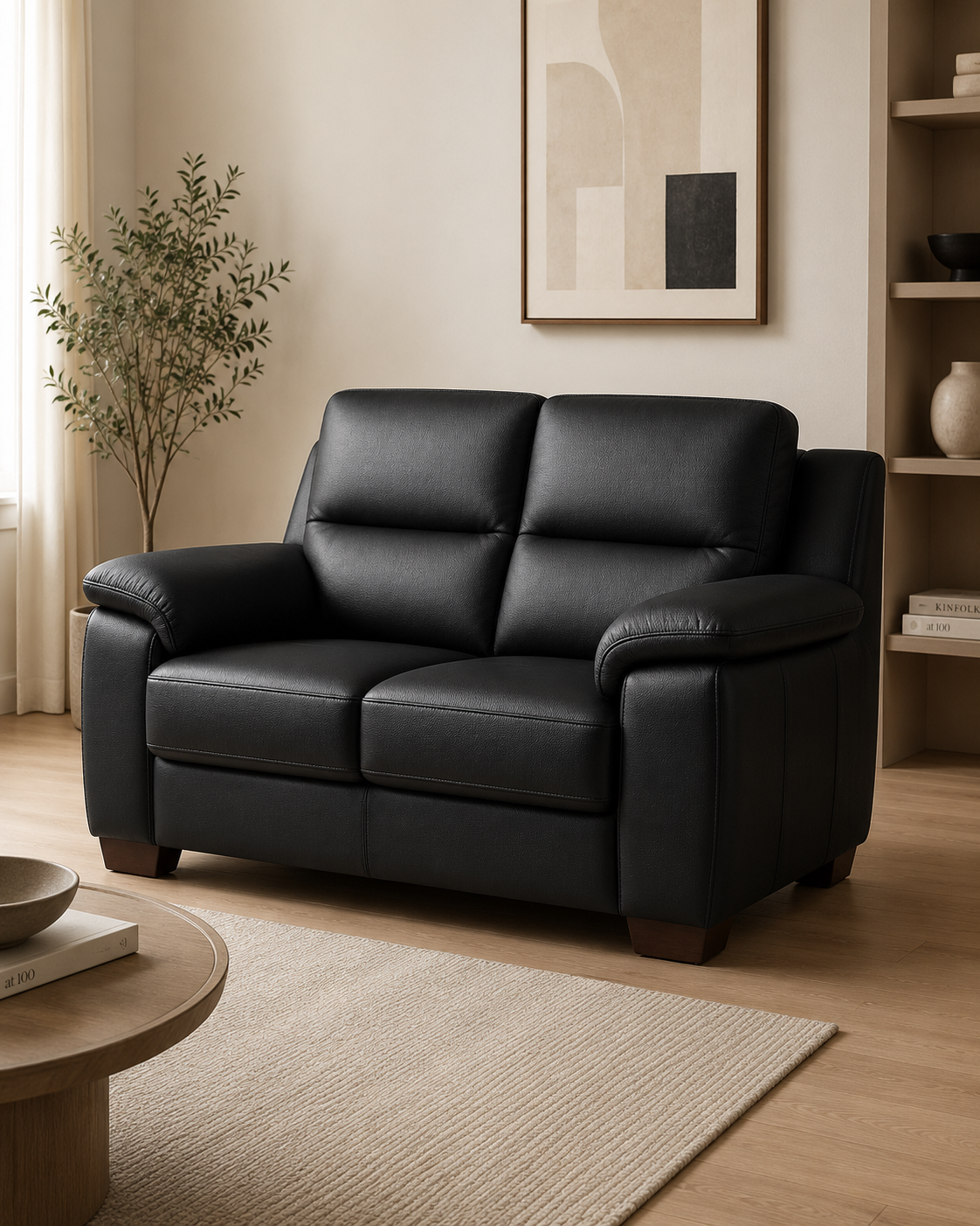 Somerby Faux Leather Sofa