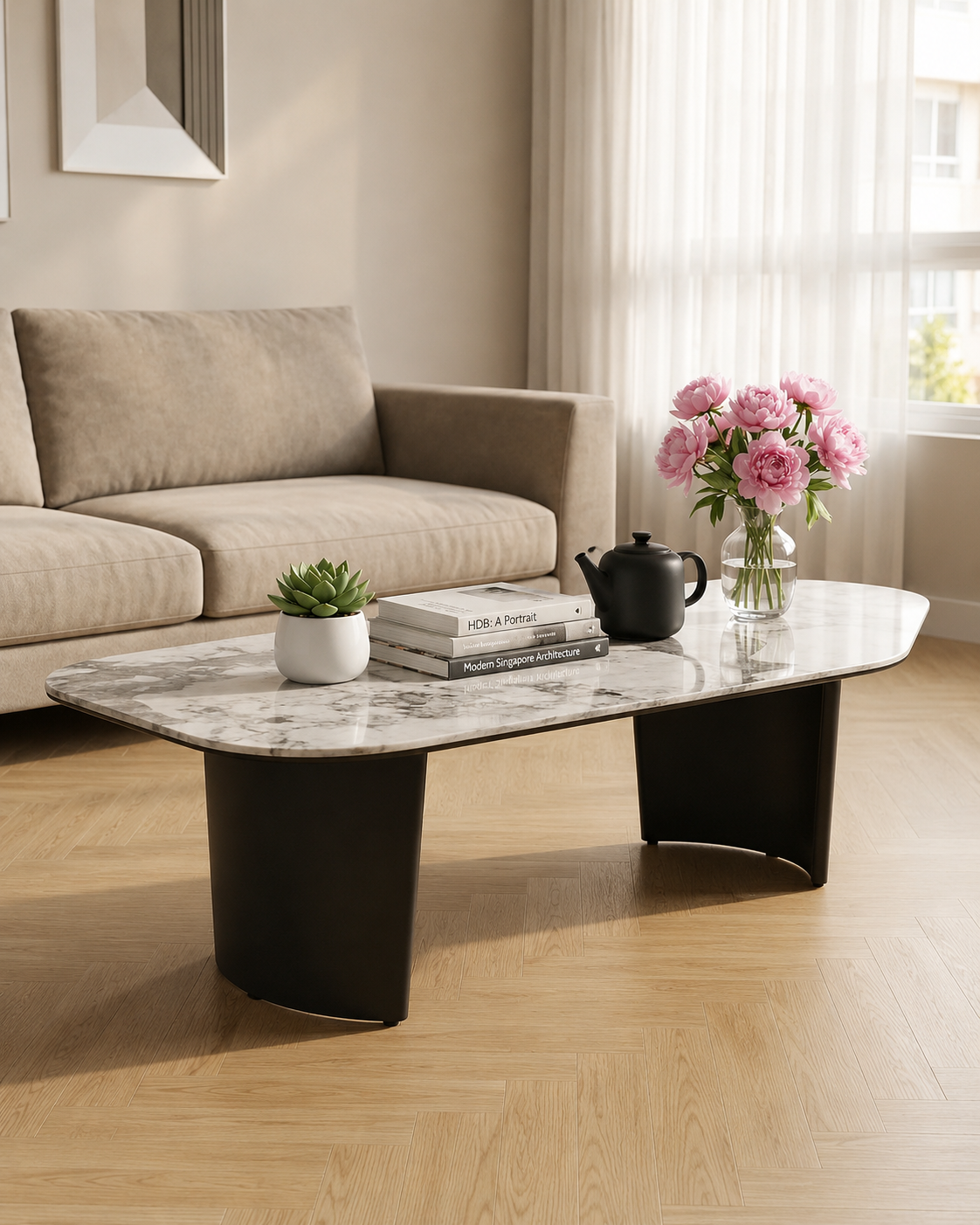 Vela Sintered Stone Coffee Table