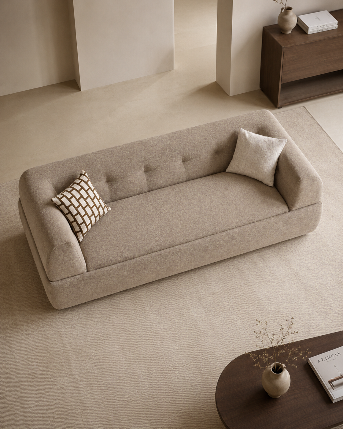 Rienne Linen Fabric Sofa