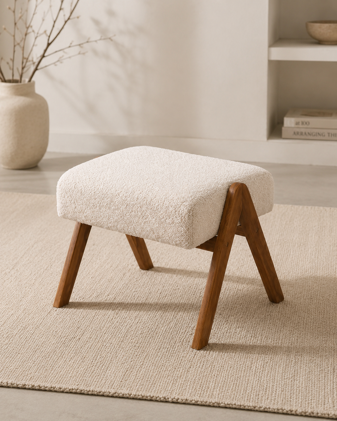 Miro Bouclé Ottoman
