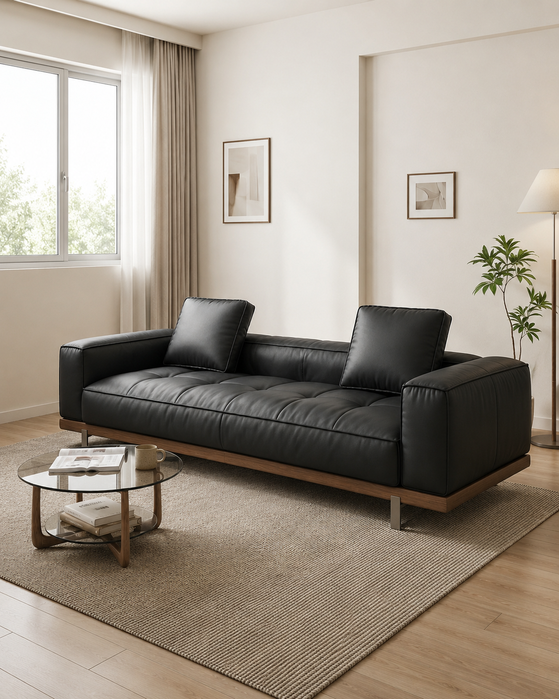 Renzo Leather Sofa