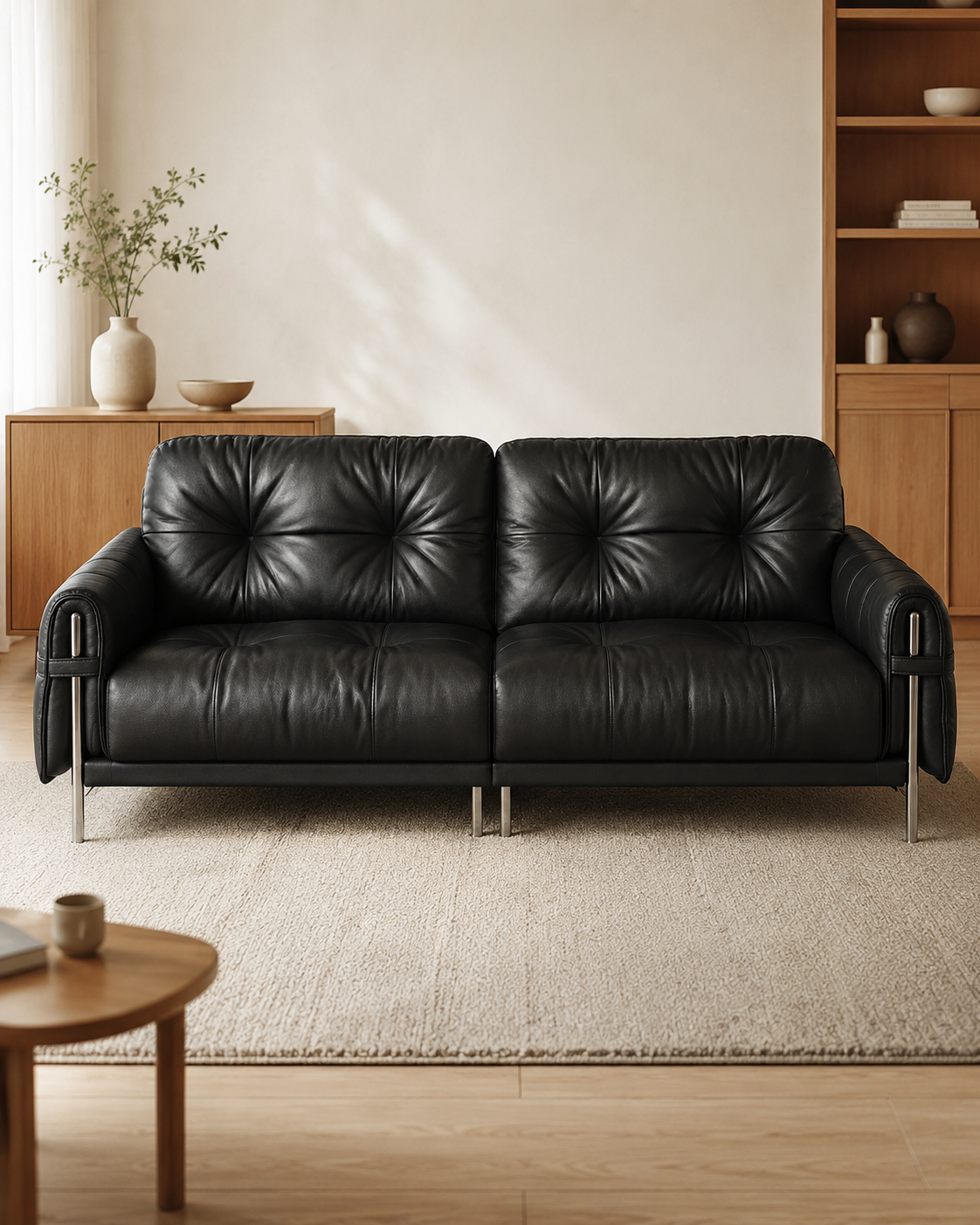 Dario Leather Sofa
