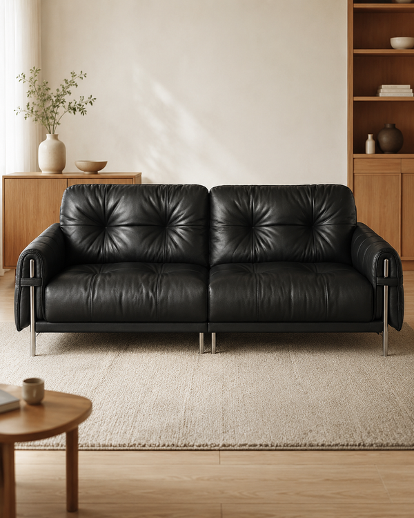 Dario Leather Sofa