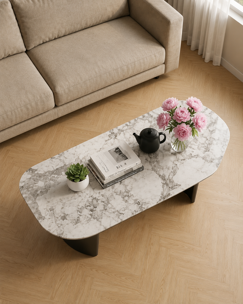 Vela Sintered Stone Coffee Table