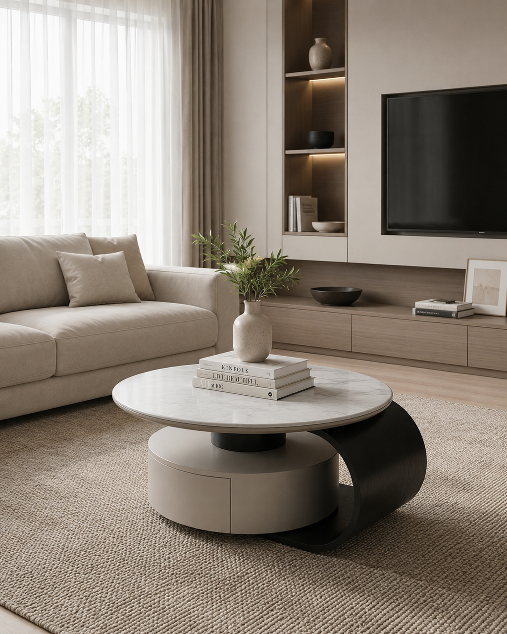 Arcus Stone Coffee Table