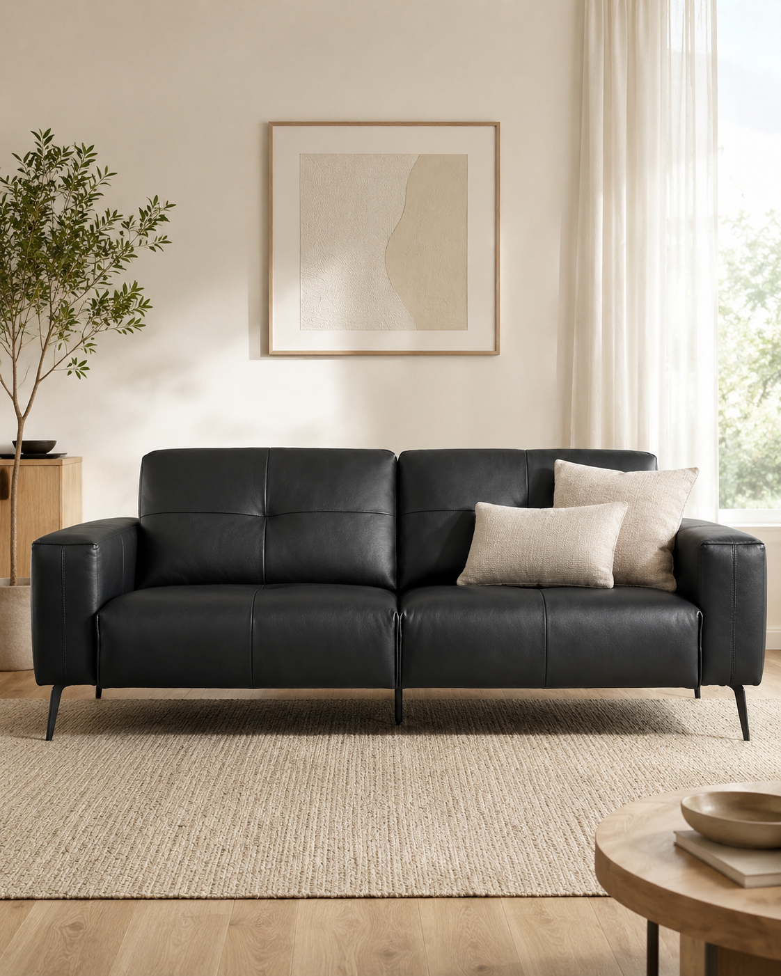 Valerio Leather Sofa