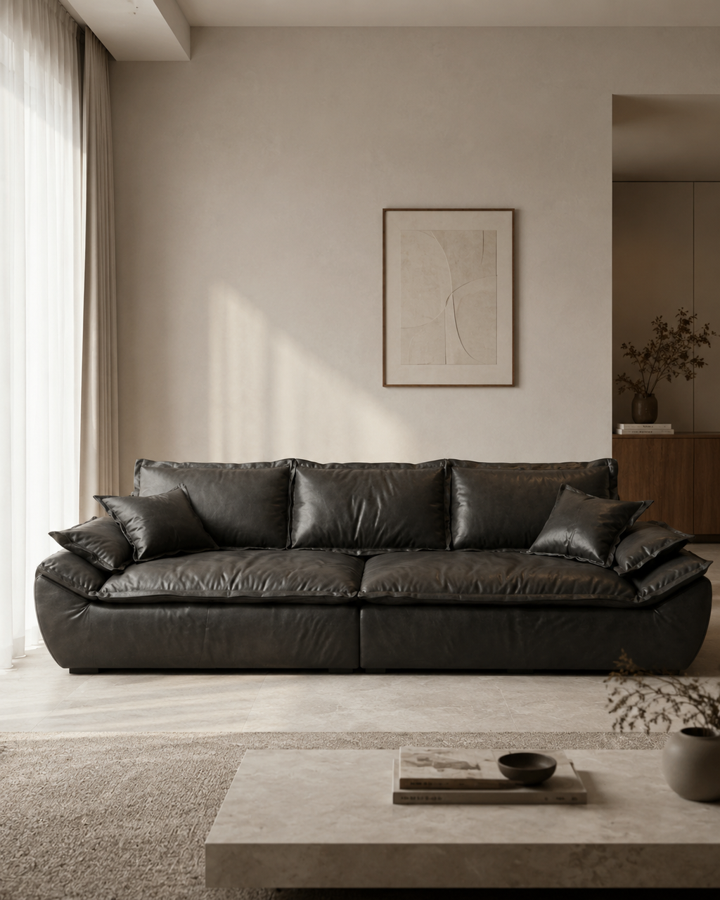 Vesper Leather Sofa
