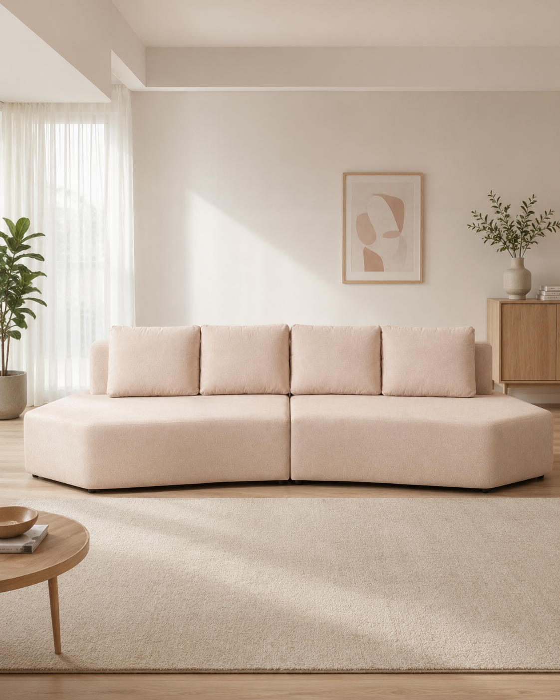 Faye Fabric Modular Sectional Sofa