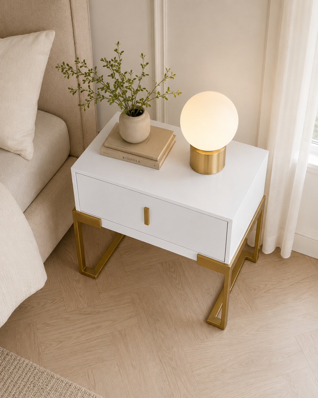 Celeste Soft-Touch Bedside Table