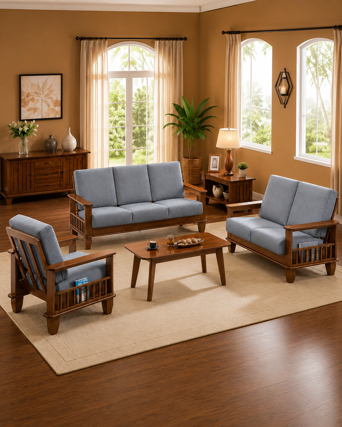 Norwyn Wooden Sofa