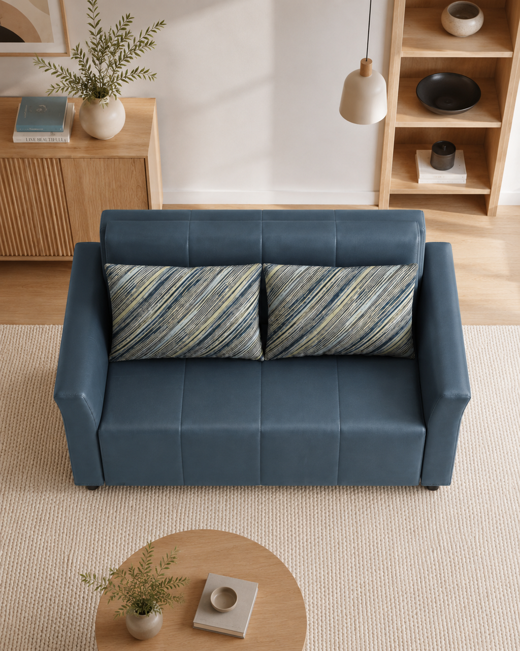 Marenza Tech Fabric Storage Sofa Bed