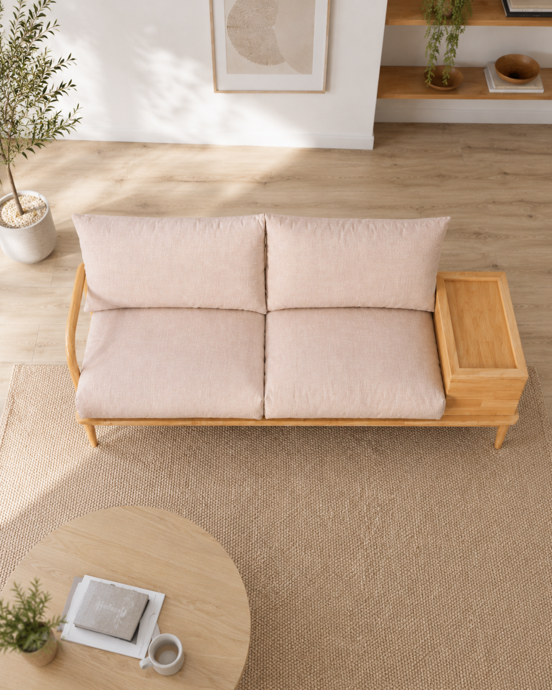 Norbury Wooden Storage Sofa