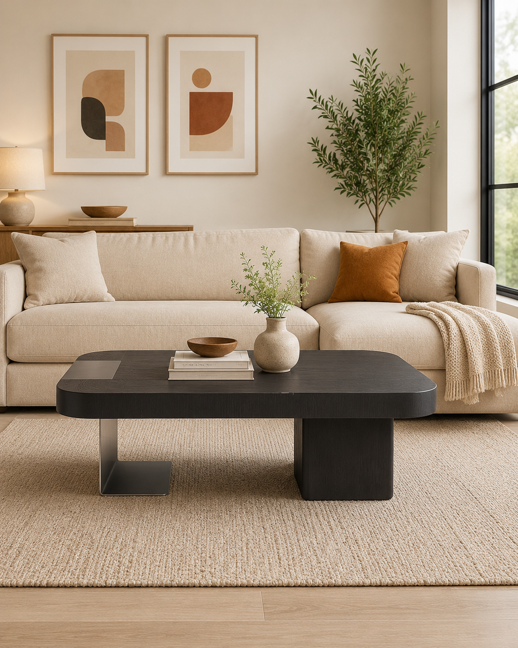 Ebon Wooden Coffee Table